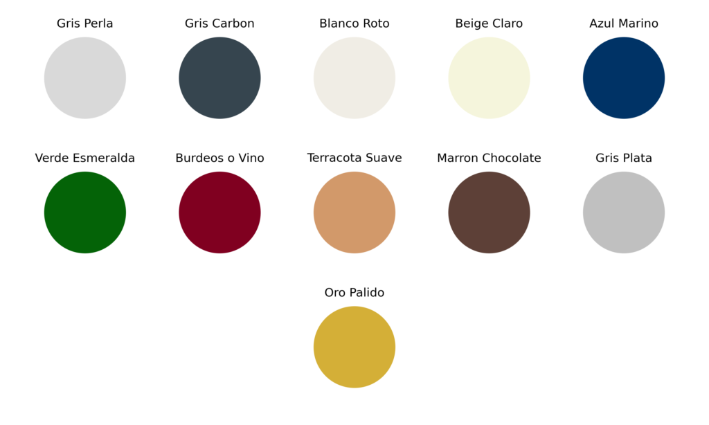 paleta de colores elegantes para interior
